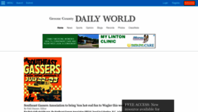 What Gcdailyworld.com website looked like in 2022 (1 year ago)