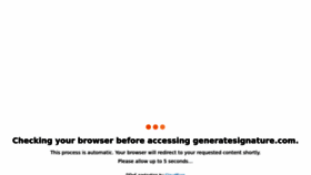 What Generatesignature.com website looked like in 2022 (1 year ago)