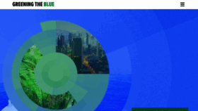 What Greeningtheblue.org website looked like in 2022 (1 year ago)