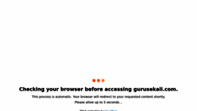 What Gurusekali.com website looked like in 2022 (1 year ago)