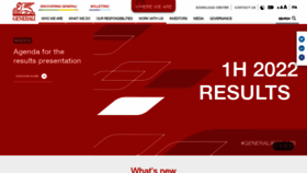 What Generali.com website looked like in 2022 (1 year ago)