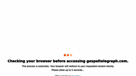 What Gospeltelegraph.com website looked like in 2022 (1 year ago)
