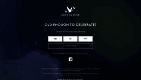 What Greygoose.com website looked like in 2022 (1 year ago)