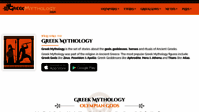 What Greekmythology.com website looked like in 2022 (1 year ago)