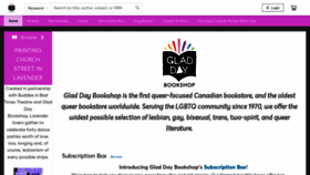 What Gladdaybookshop.com website looked like in 2022 (1 year ago)