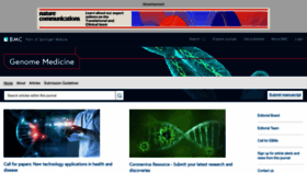 What Genomemedicine.com website looked like in 2022 (1 year ago)