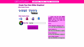 What Glittermaker.com website looked like in 2022 (1 year ago)