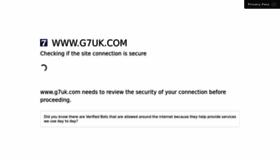 What G7uk.com website looked like in 2022 (1 year ago)