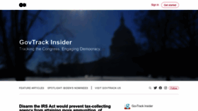 What Govtrackinsider.com website looked like in 2022 (1 year ago)