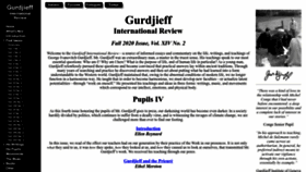 What Gurdjieff.org website looked like in 2022 (1 year ago)