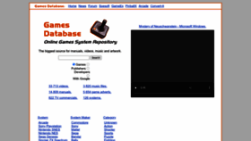 What Gamesdbase.com website looked like in 2022 (1 year ago)