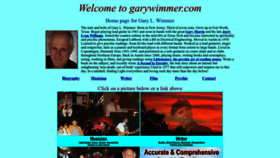 What Garywimmer.com website looked like in 2022 (1 year ago)