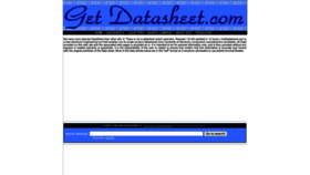 What Getdatasheet.com website looked like in 2022 (1 year ago)