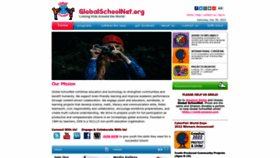 What Globalschoolnet.org website looked like in 2022 (1 year ago)