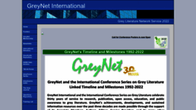 What Greynet.org website looked like in 2022 (1 year ago)