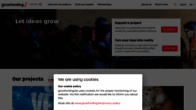 What Growfunding.be website looked like in 2022 (1 year ago)