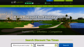 What Golfsavers.com website looked like in 2022 (1 year ago)