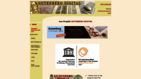 What Gutenbergdigital.de website looked like in 2022 (1 year ago)