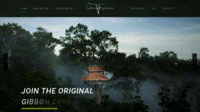 What Gibbonexperience.org website looked like in 2022 (2 years ago)