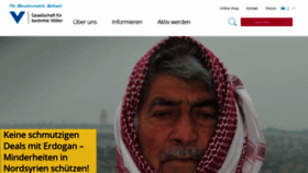 What Gfbv.de website looked like in 2022 (2 years ago)