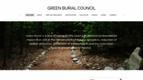What Greenburialcouncil.org website looked like in 2022 (1 year ago)