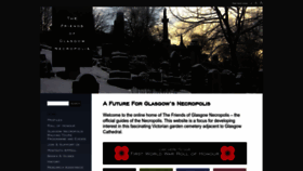 What Glasgownecropolis.org website looked like in 2022 (1 year ago)