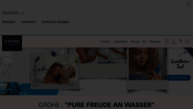 What Grohe.fr website looked like in 2022 (1 year ago)