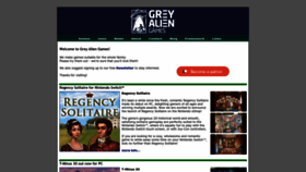What Greyaliengames.com website looked like in 2022 (1 year ago)