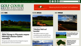 What Golfcoursearchitecture.net website looked like in 2022 (1 year ago)