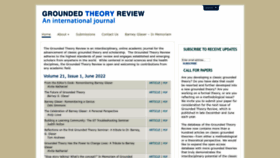 What Groundedtheoryreview.com website looked like in 2022 (1 year ago)