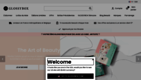 What Glossybox.fr website looked like in 2022 (1 year ago)