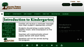 What Gfschools.org website looked like in 2022 (1 year ago)
