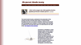 What Garretthardinsociety.org website looked like in 2022 (1 year ago)