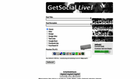 What Getsociallive.com website looked like in 2022 (1 year ago)