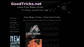 What Goodtricks.net website looked like in 2022 (3 years ago)