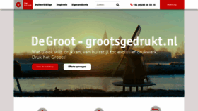 What Grootsgedrukt.nl website looked like in 2022 (1 year ago)