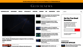 What Glitch.news website looked like in 2022 (1 year ago)