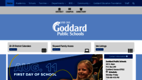 What Goddardusd.com website looked like in 2022 (1 year ago)