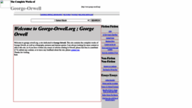 What George-orwell.org website looked like in 2022 (1 year ago)