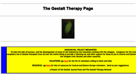 What Gestalt.org website looked like in 2022 (1 year ago)