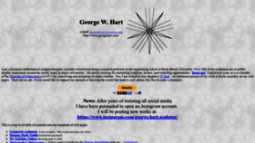 What Georgehart.com website looked like in 2022 (1 year ago)