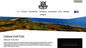 What Gullanegolfclub.co.uk website looked like in 2022 (1 year ago)