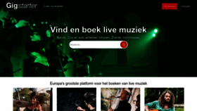 What Gigstarter.nl website looked like in 2022 (1 year ago)