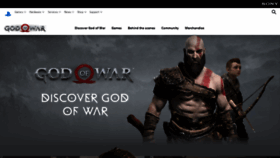 What Godofwar.com website looked like in 2022 (1 year ago)