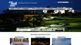 What Greatsmallhotels.com website looked like in 2022 (1 year ago)