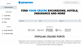 What Gangwaze.com website looked like in 2022 (1 year ago)