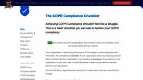 What Gdprchecklist.io website looked like in 2022 (1 year ago)