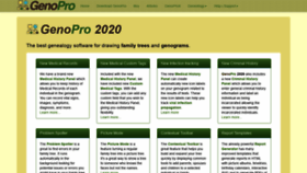 What Genopro.com website looked like in 2022 (1 year ago)
