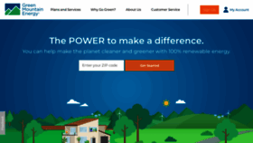 What Greenmountainenergy.com website looked like in 2022 (1 year ago)
