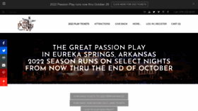 What Greatpassionplay.org website looked like in 2022 (1 year ago)